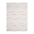 Almond Appliqué woven floor mat by Chilewich, rectangular studio view