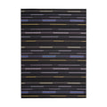 Appliqué / Nero woven floor mat by Chilewich, studio view