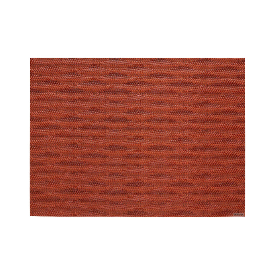 Chilewich Arrow in Paprika, rectangle on a white background
