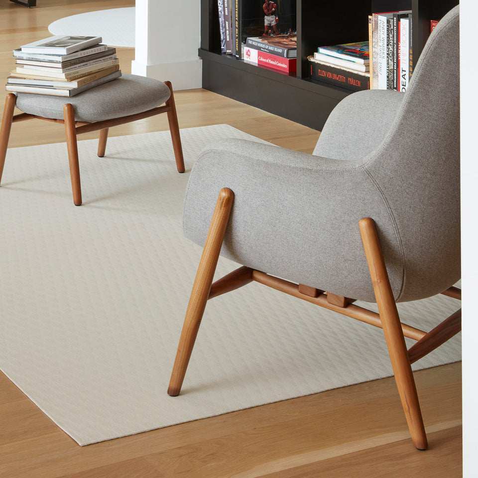 Arrow / Porcelain woven floor mat by Chilewich, interior setting