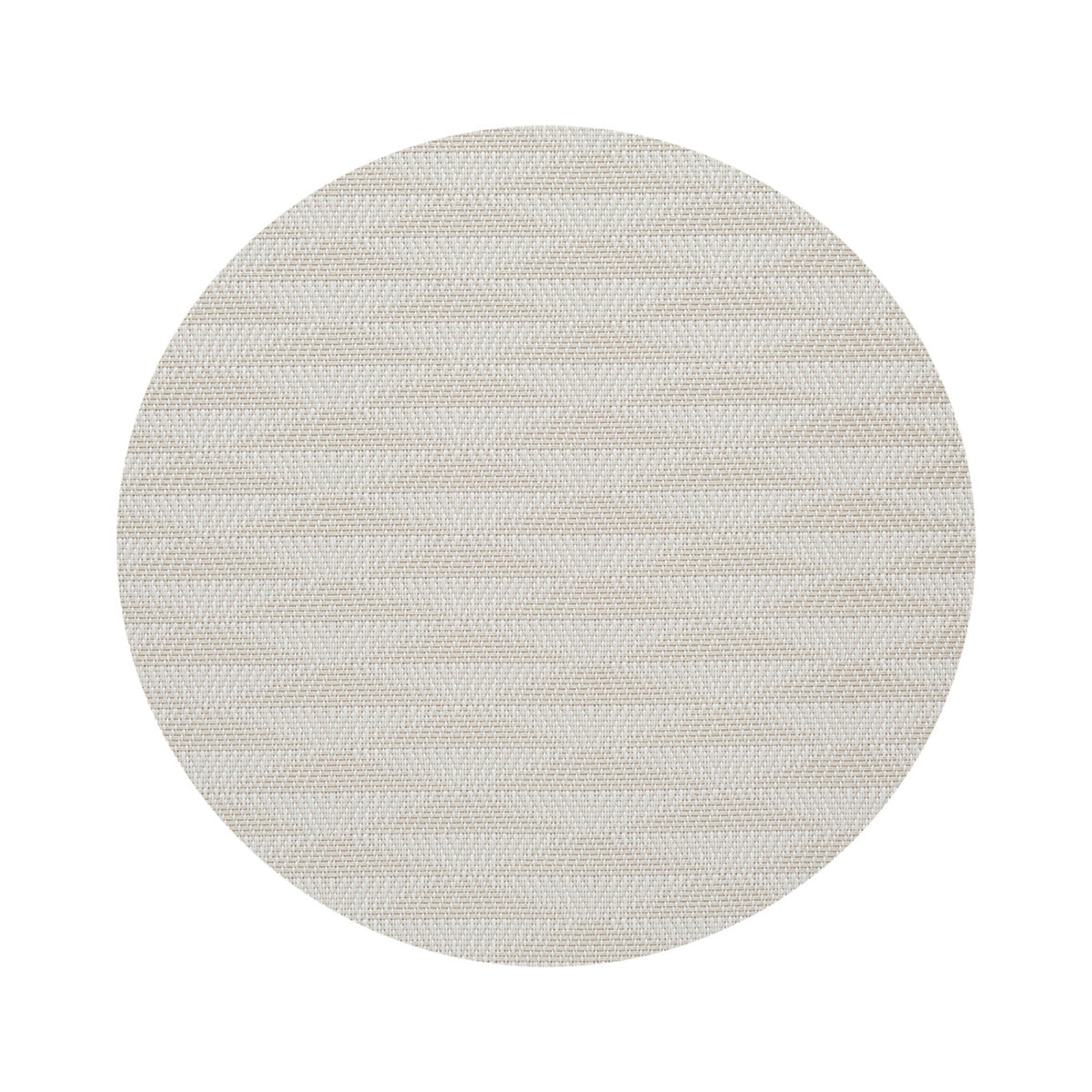 Chilewich Arrow in Porcelain, round on a white background