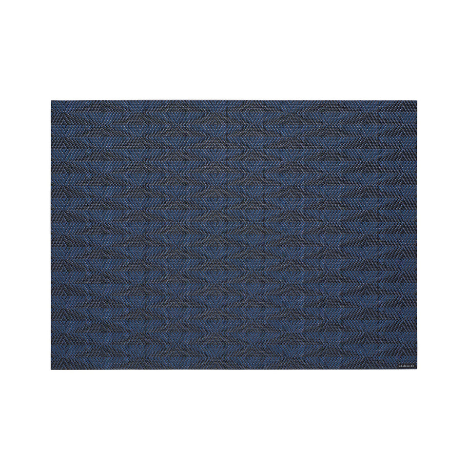 Chilewich Arrow in Sapphire, rectangle on a white background