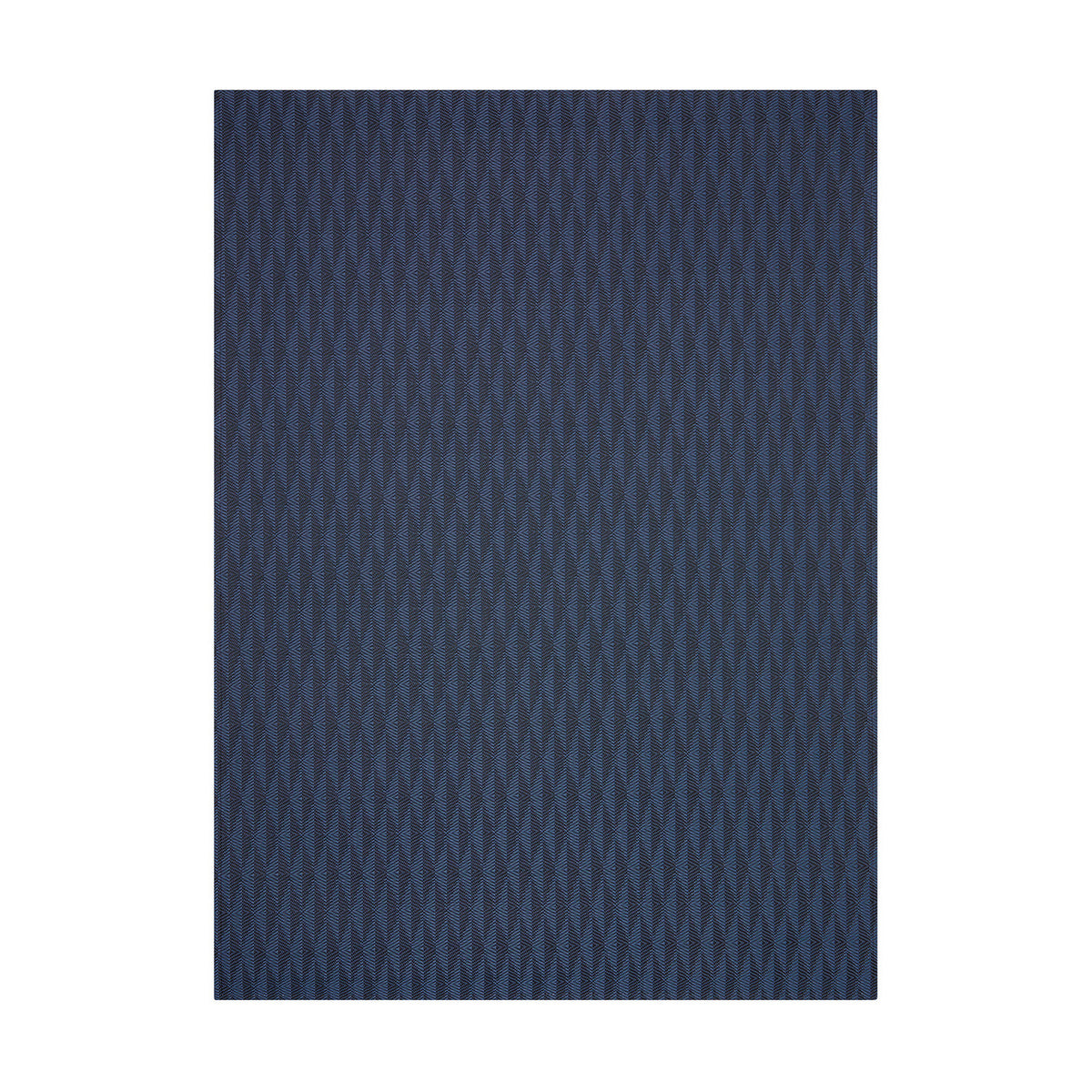 Arrow / Sapphire woven floor mat by Chilewich, studio view