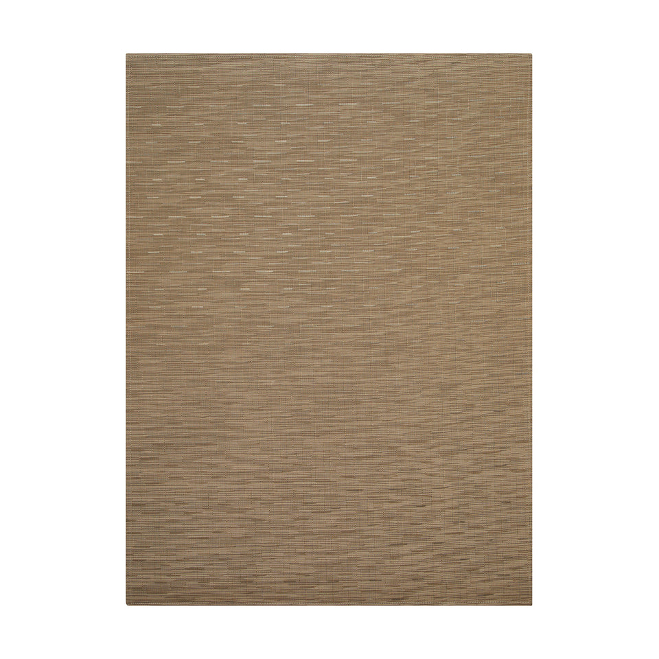 Bamboo / Camel woven floor mat by Chilewich, studio view