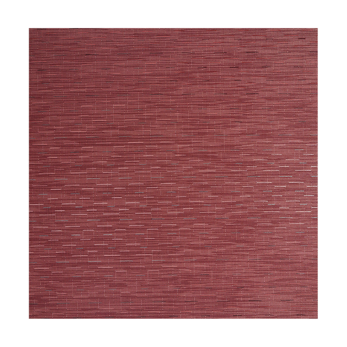 Bamboo / Cranberry woven floor mat by Chilewich, studio view