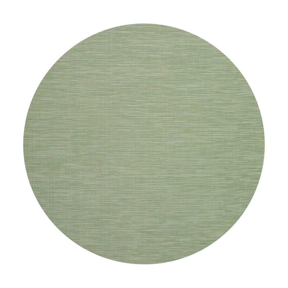 Bamboo / Spring Green woven floor mat by Chilewich, studio view
