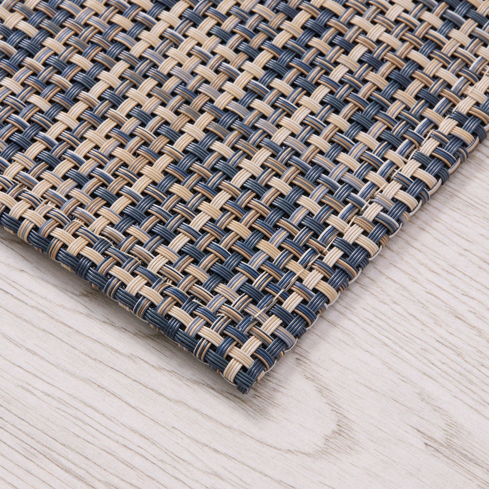 Basketweave / Coast woven floor mat by Chilewich, interior setting