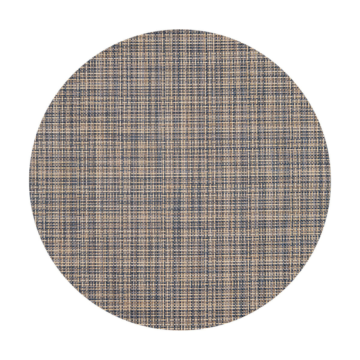 Basketweave / Coast woven floor mat by Chilewich, studio view