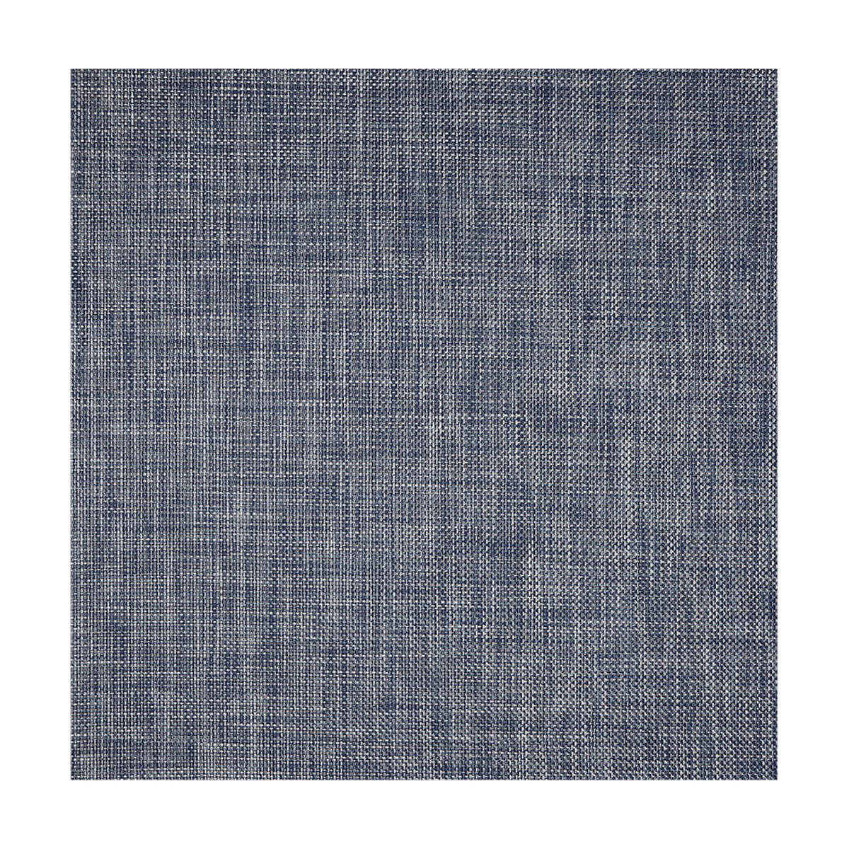 Basketweave / Denim woven floor mat by Chilewich, studio view