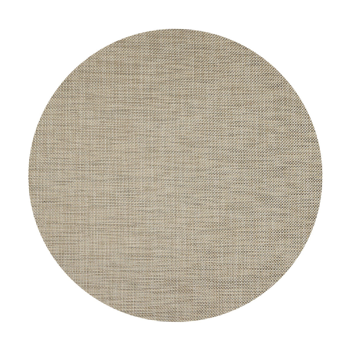 Basketweave / Latte woven floor mat by Chilewich, studio view