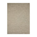 Basketweave / Latte woven floor mat by Chilewich, studio view