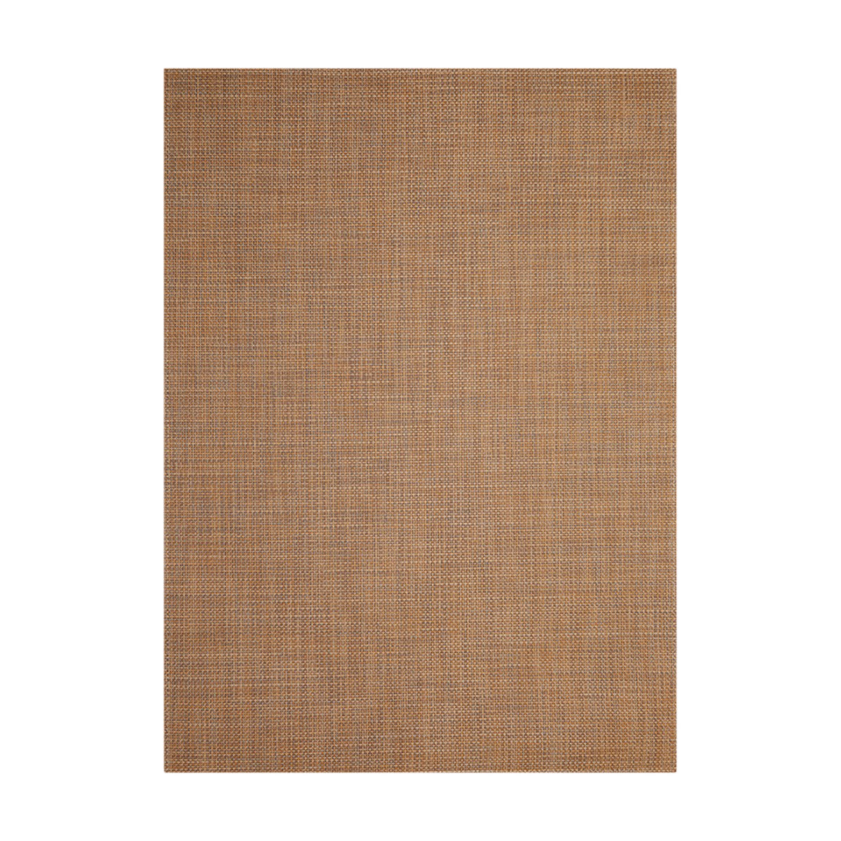 Basketweave / Teak woven floor mat by Chilewich, studio view