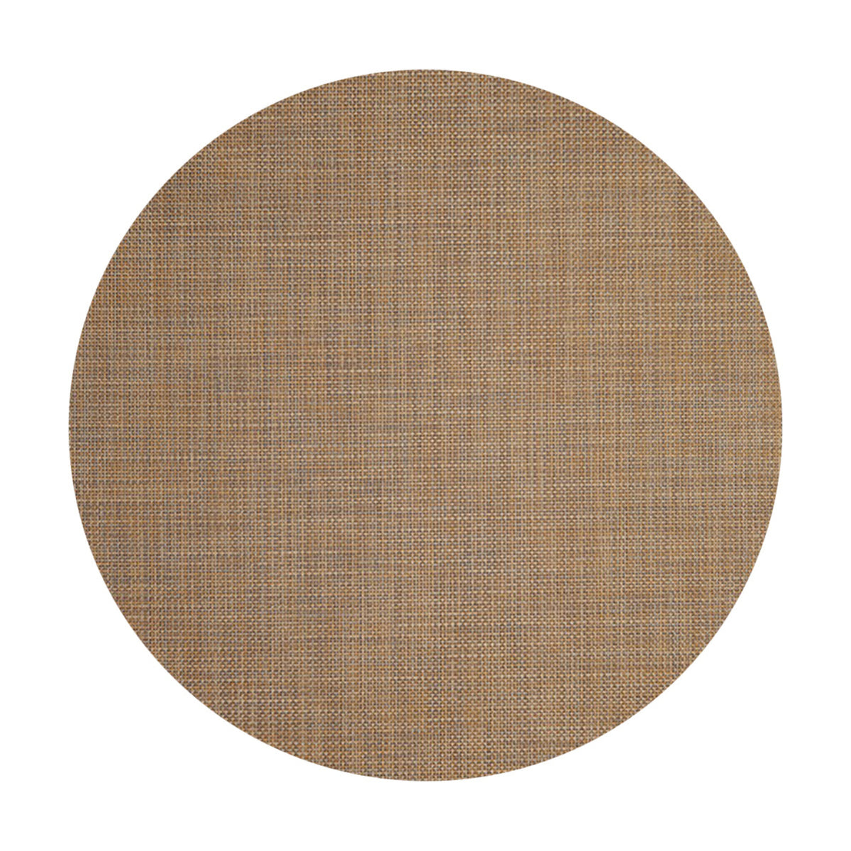 Basketweave / Teak woven floor mat by Chilewich, studio view