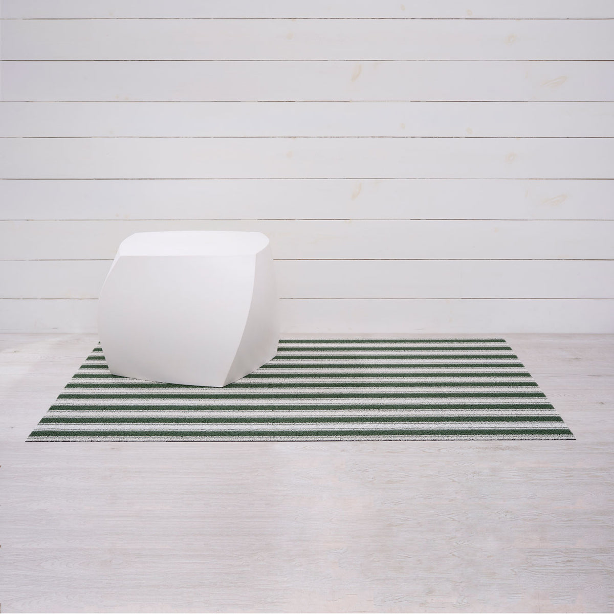 Fern Boardwalk Stripe Shag Mat by Chilewich — 36 by 60 inch big mat