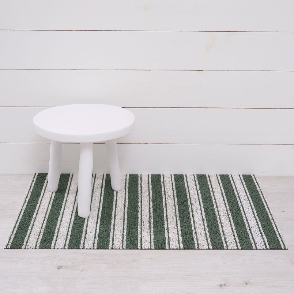 Fern Boardwalk Stripe Shag Mat by Chilewich — 24 by 36 inch utility mat