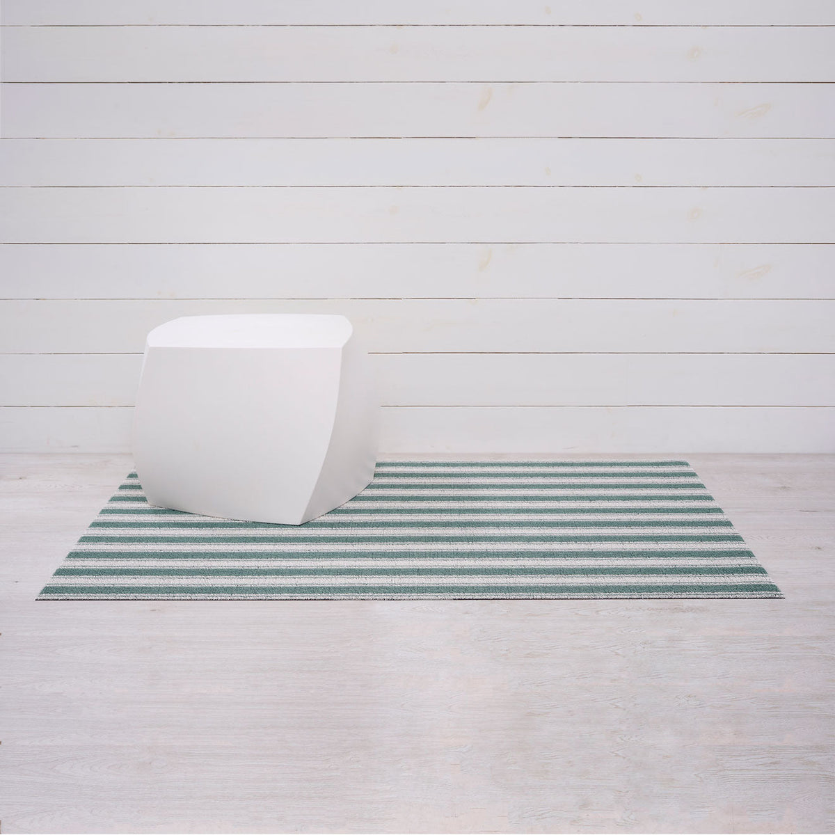 Seaside Boardwalk Stripe Shag Mat by Chilewich — 36 by 60 inch big mat