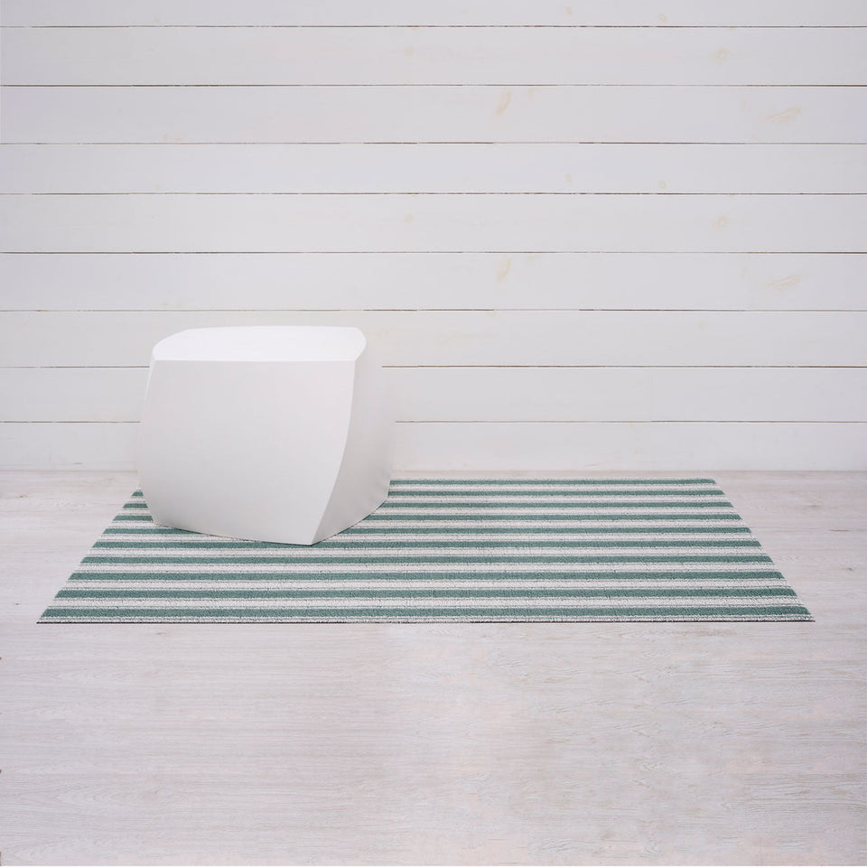 Seaside Boardwalk Stripe Shag Mat by Chilewich — 36 by 60 inch big mat