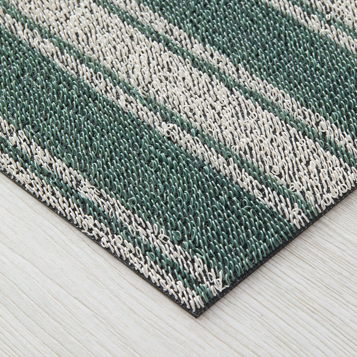 Seaside Boardwalk Stripe Shag Mat by Chilewich — texture detail