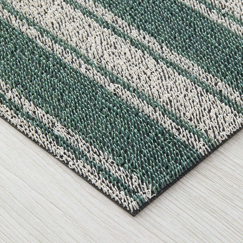 Seaside Boardwalk Stripe Shag Mat by Chilewich — texture detail