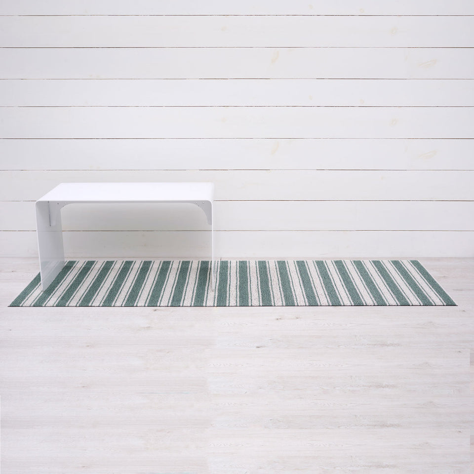 Seaside Boardwalk Stripe Shag Mat by Chilewich — 24 by 72 inch runner
