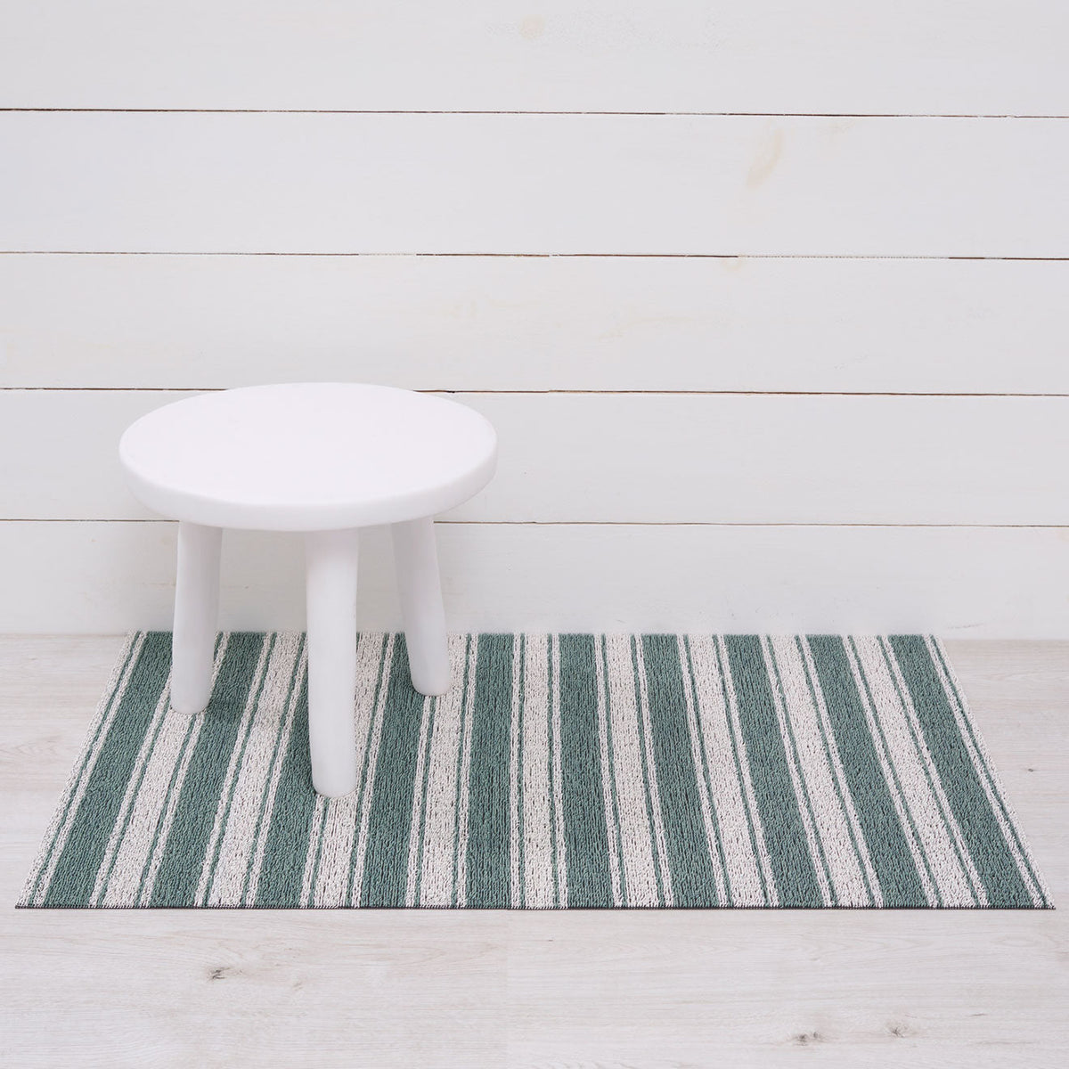 Seaside Boardwalk Stripe Shag Mat by Chilewich — 24 by 36 inch utility mat