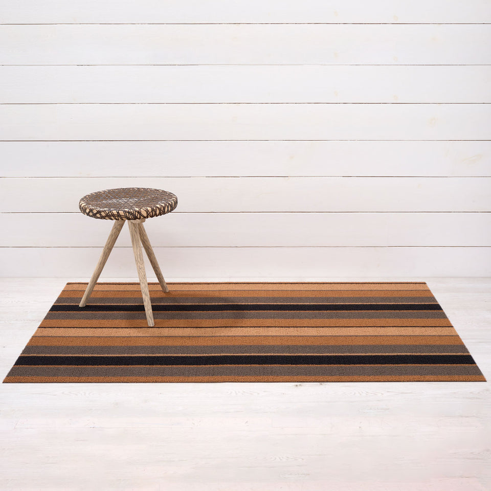 Honey Bolt Stripe Shag Mat by Chilewich — 36 by 60 inch big mat