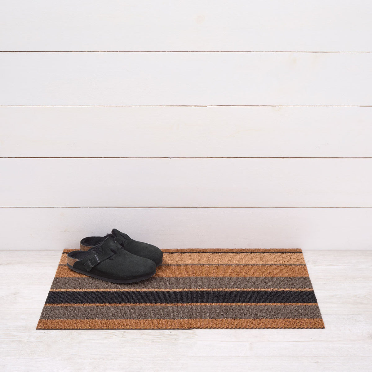 Honey Bolt Stripe Shag Mat by Chilewich — 18 by 28 inch doormat