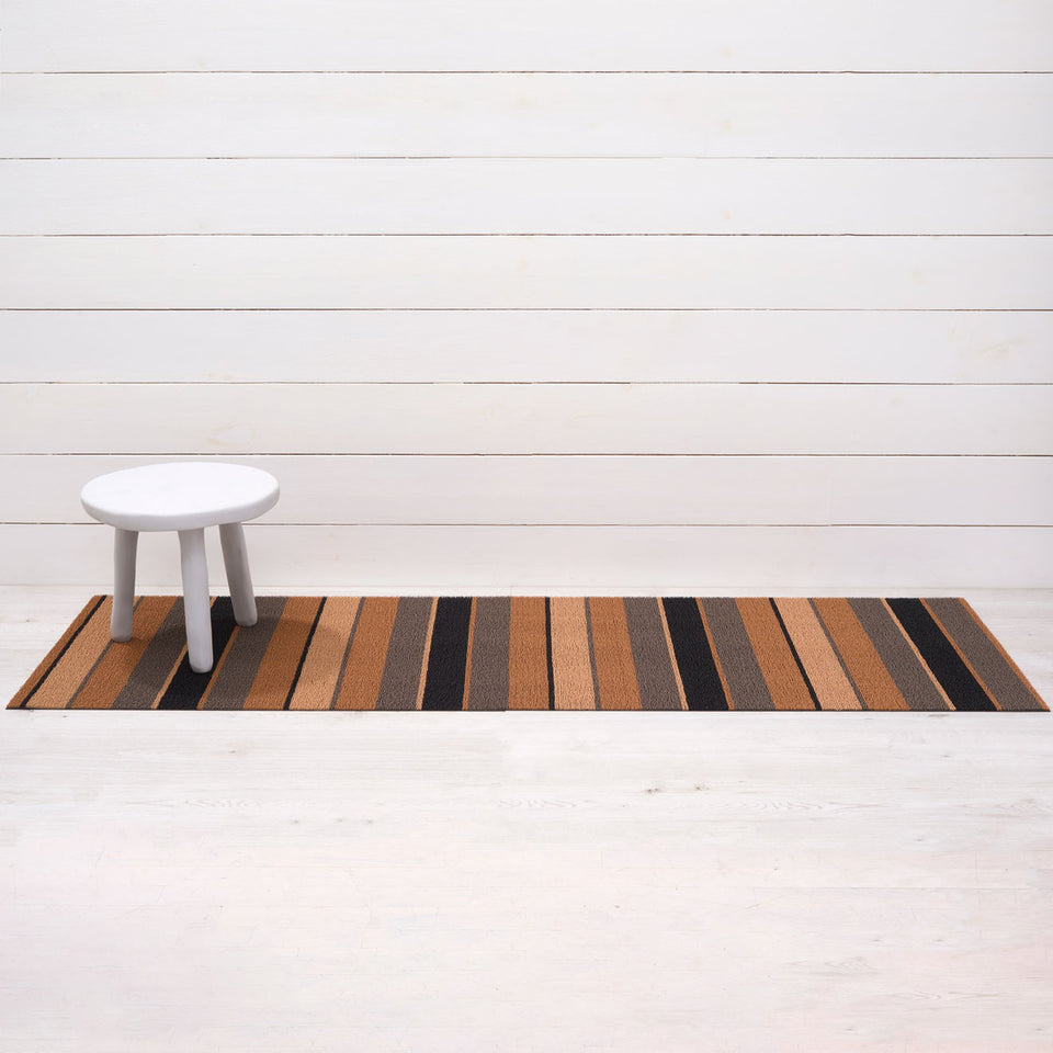 Honey Bolt Stripe Shag Mat by Chilewich — 24 by 72 inch runner