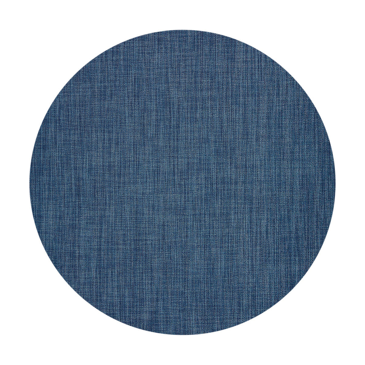 Bouclé / Blueberry woven floor mat by Chilewich, studio view