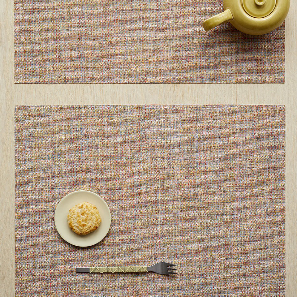 Chilewich Bouclé placemat in Tart, lifestyle detail
