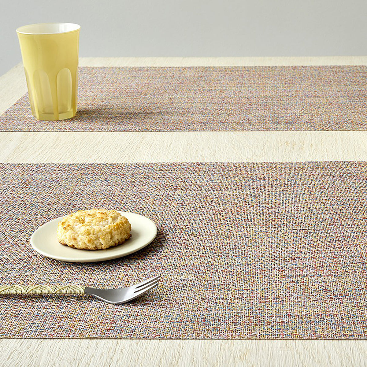 Chilewich Bouclé placemat in Tart, lifestyle detail
