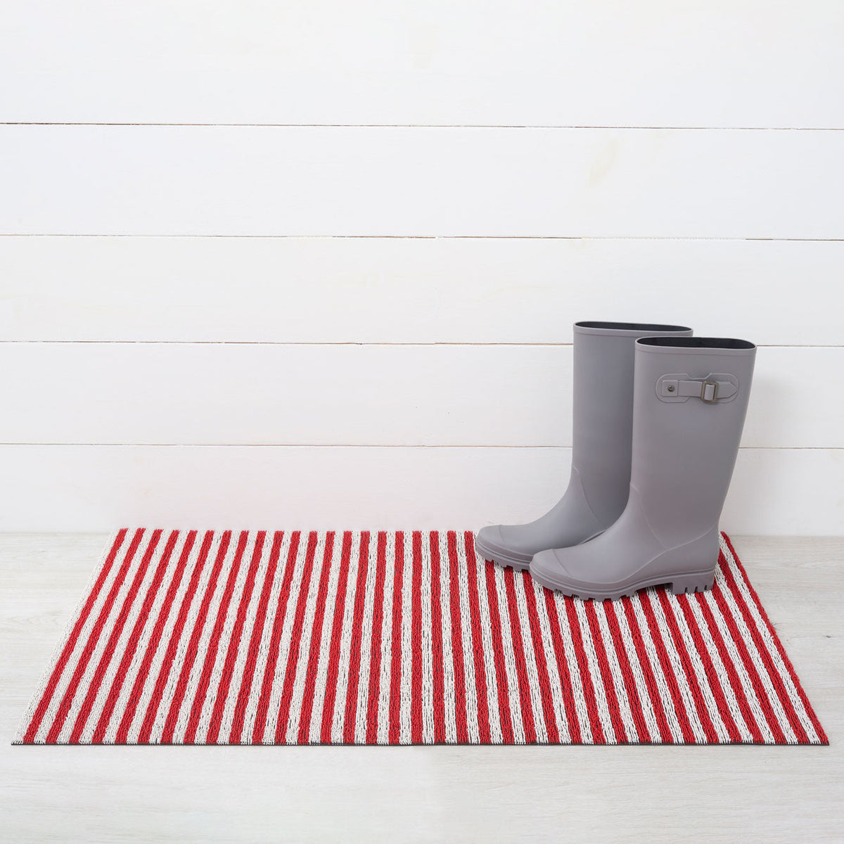 Candy Breton Stripe Shag Mat by Chilewich — Utility Mat 24"x36"