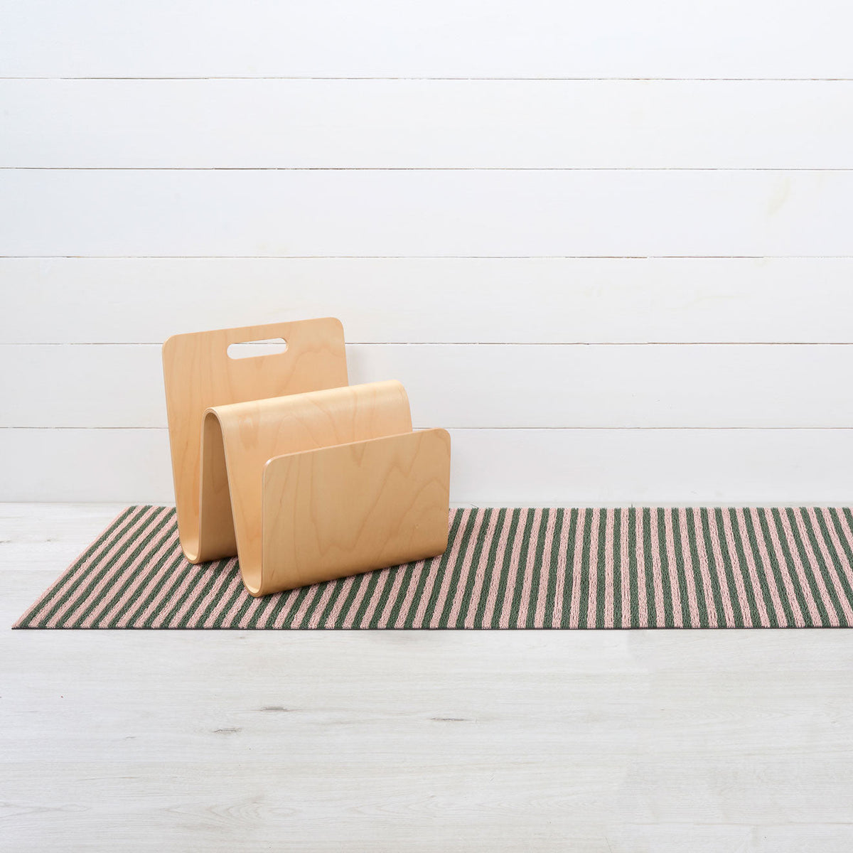 Malibu Breton Stripe Shag Mat by Chilewich — Runner 24"x72"