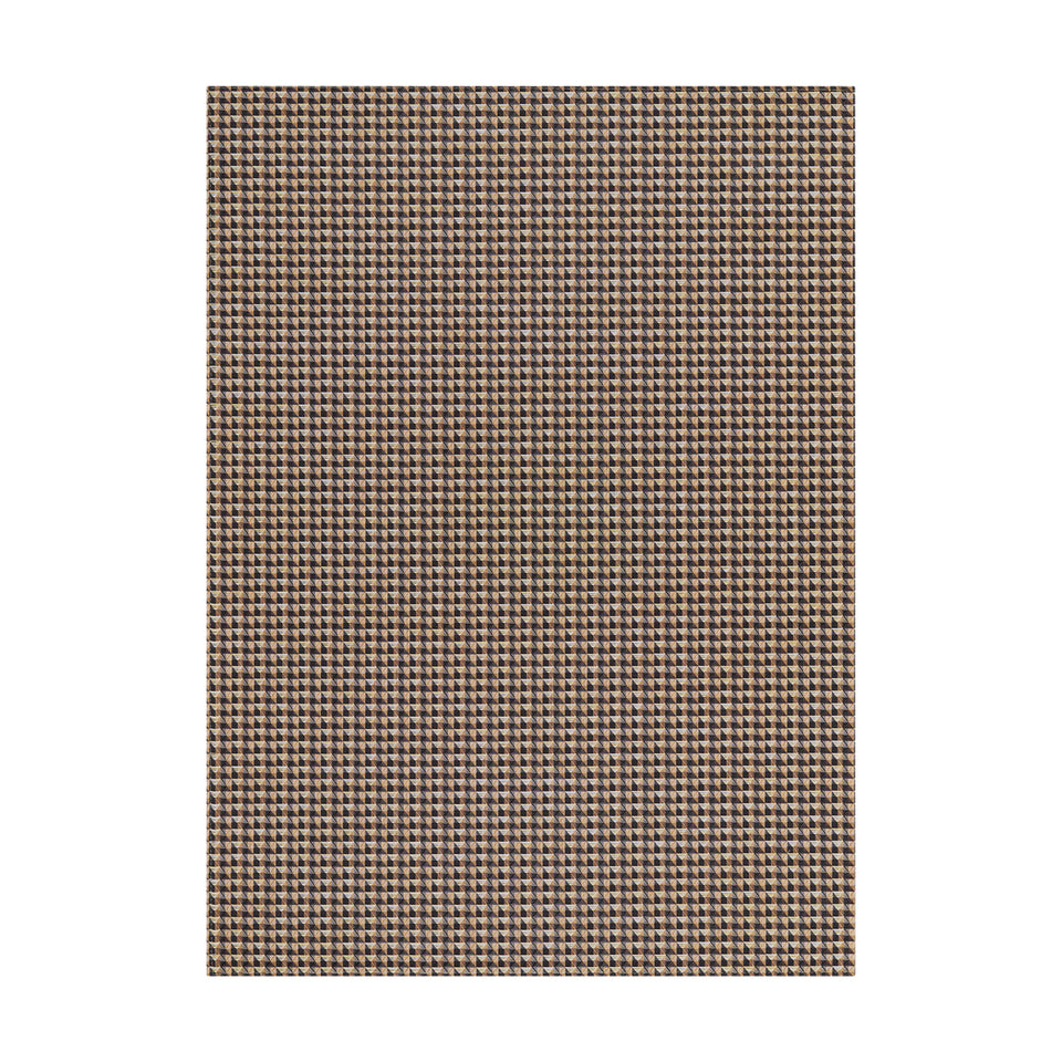 Crane / Honey woven floor mat by Chilewich, studio view