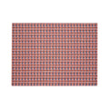 Chilewich Crane rectangle placemat in Raspberry, viewed from above on a white background