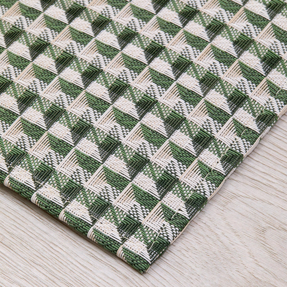 Crane / Thyme woven floor mat by Chilewich, interior setting