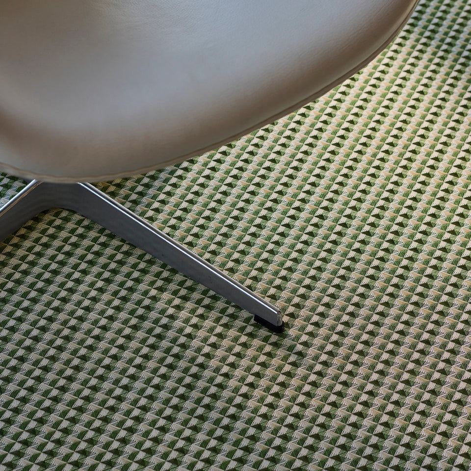 Crane / Thyme woven floor mat by Chilewich, interior setting