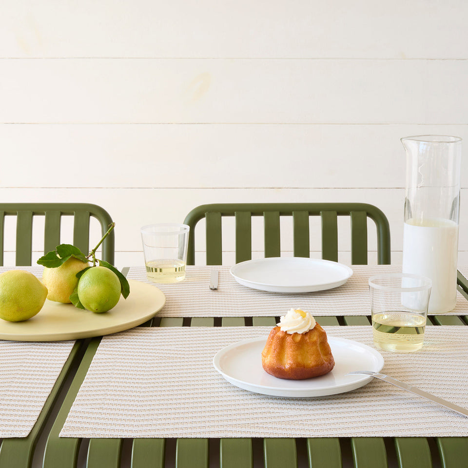 Chilewich Dune placemat in Canvas, lifestyle detail