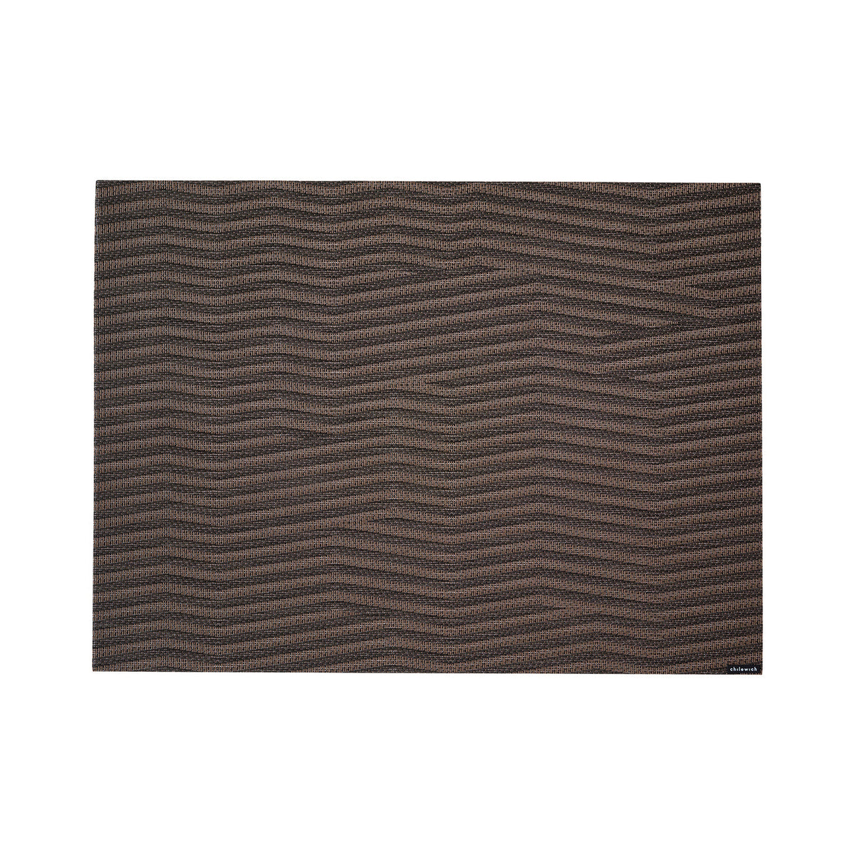 Chilewich Dune in Raisin, rectangle on a white background