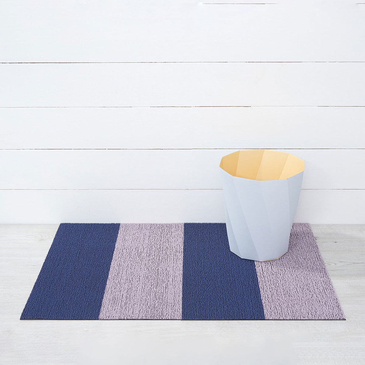 Berry Duo Stripe Shag Mat by Chilewich — 24 by 36 inch utility mat