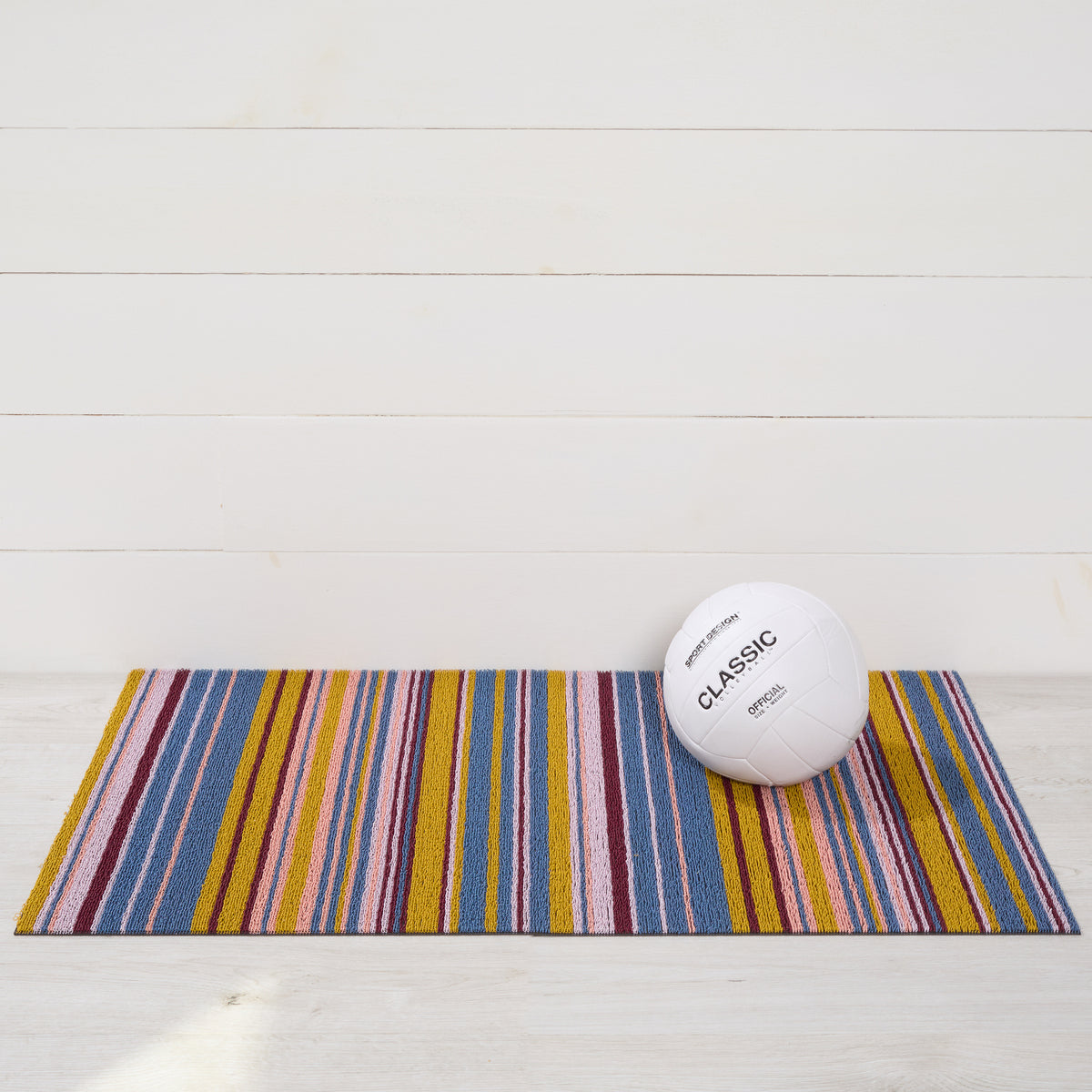 Dusk Echo Stripe Shag Mat by Chilewich — 24 by 36 inch utility mat