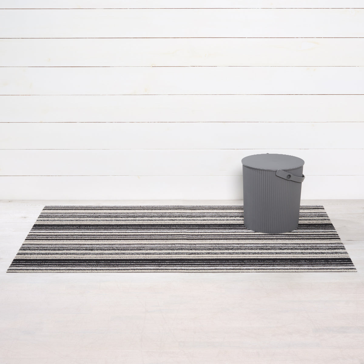 Shadow Echo Stripe Shag Mat by Chilewich — 36 by 60 inch big mat