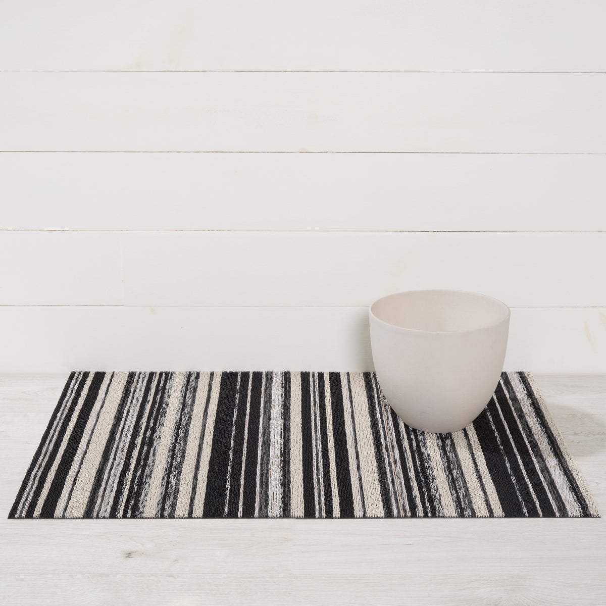 Shadow Echo Stripe Shag Mat by Chilewich — 24 by 36 inch utility mat