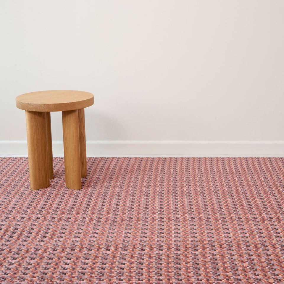 Fable / Sorbet woven floor mat by Chilewich, interior setting