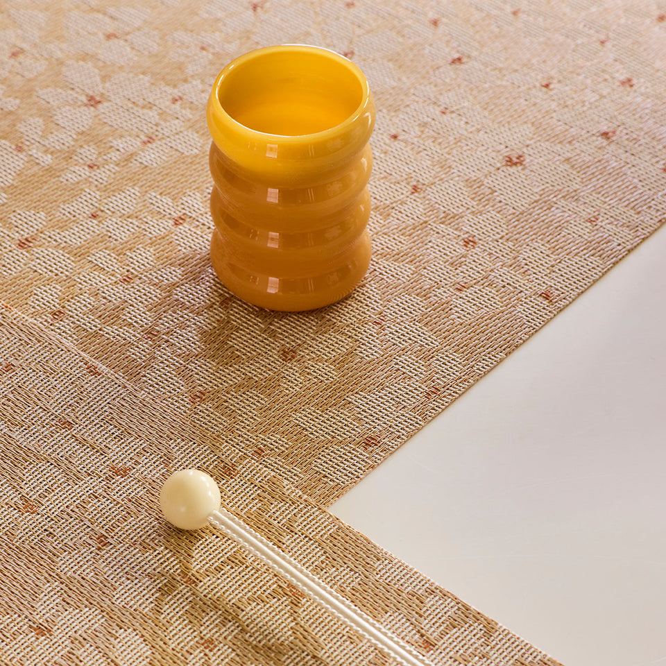 Chilewich Flora placemat in Almond, lifestyle detail