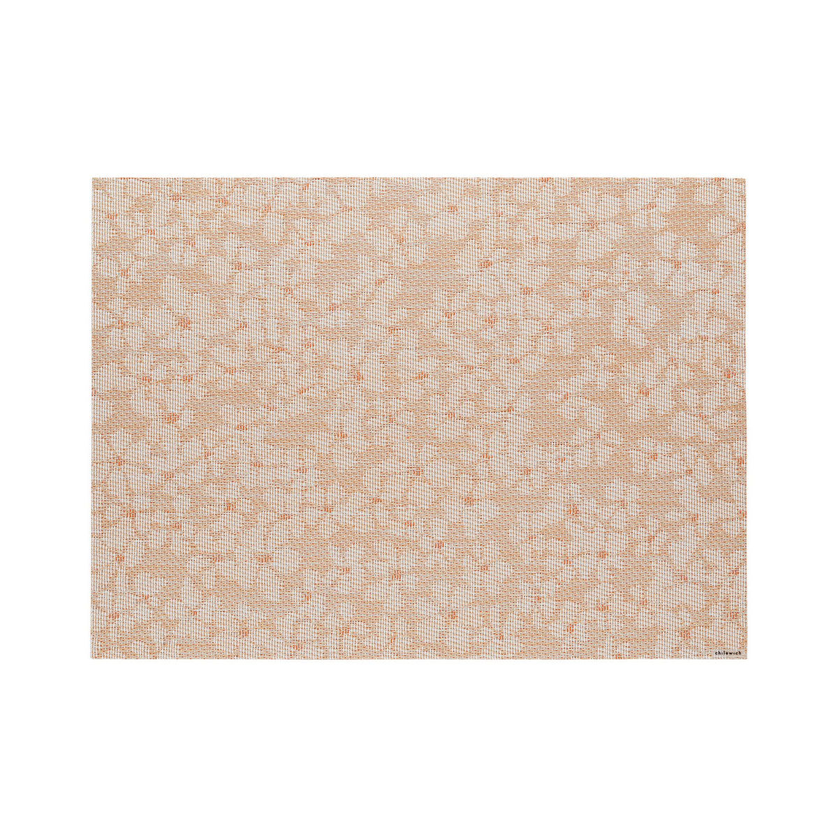 Chilewich Flora in Almond, rectangle on a white background