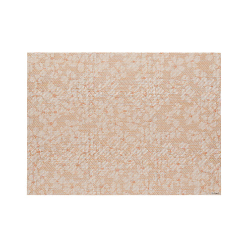 Chilewich Flora in Almond, rectangle on a white background