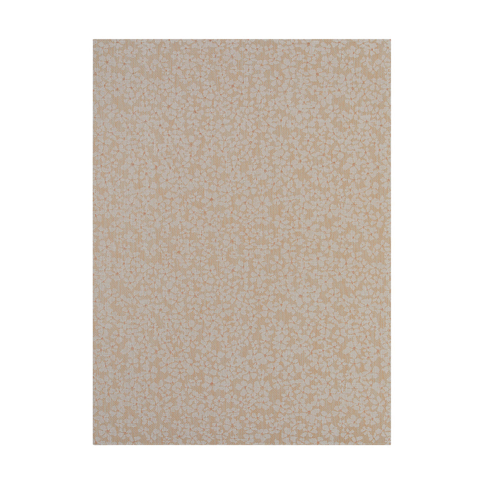 Flora / Almond woven floor mat by Chilewich, studio view
