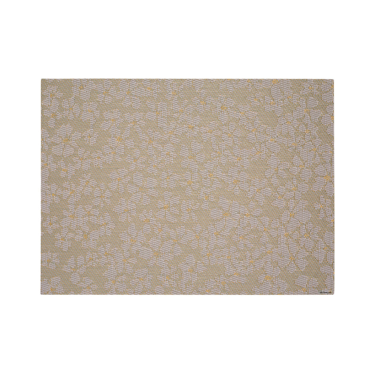 Chilewich Flora in Mica, rectangle on a white background