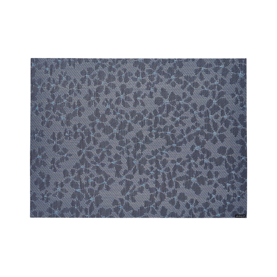 Chilewich Flora in Zephyr, rectangle on a white background